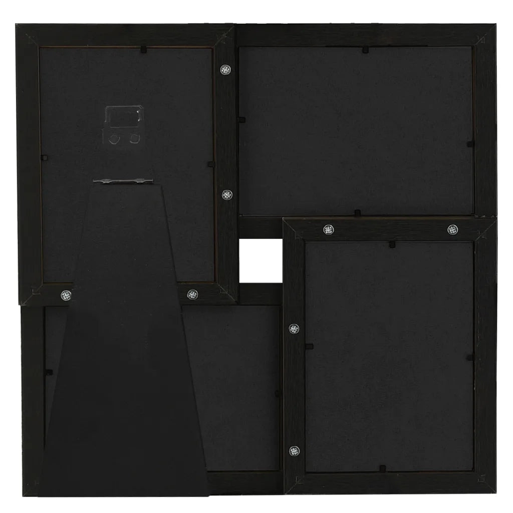 Cornice Multipla per 4 Foto 10x15cm Nera in MDF CFW1662551