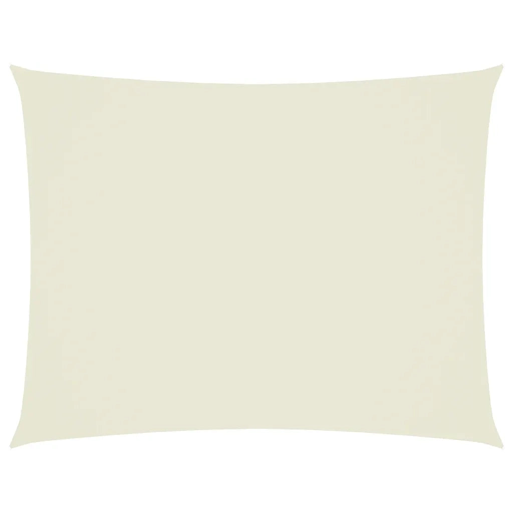 Parasole a Vela Oxford Rettangolare 3x6 m Crema