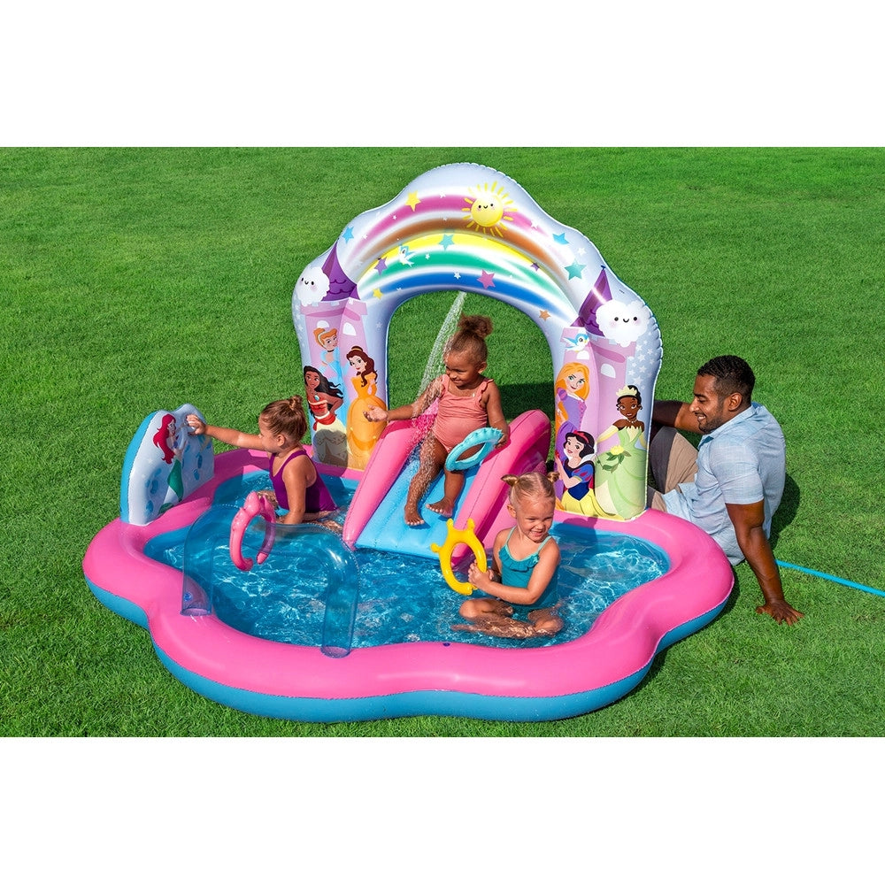 Trade Shop - Centro Giochi Acquatico Princess Enchanted World 221x193x140cm Gonfiabile Piscina 9103 -