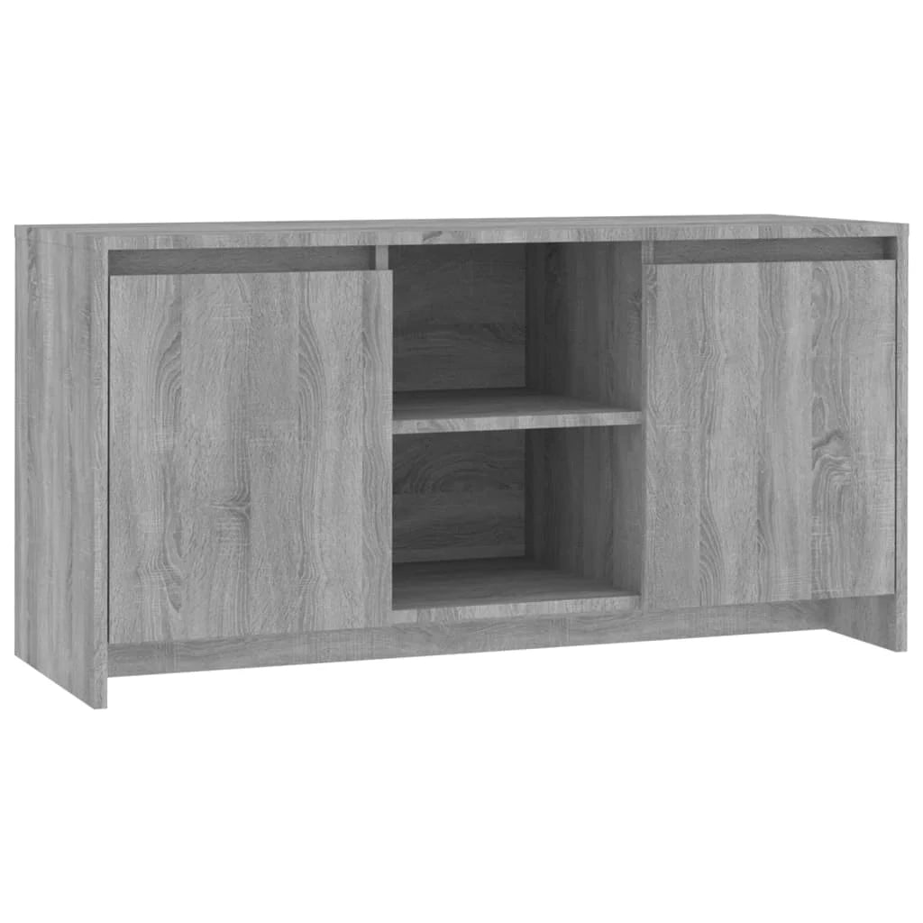 Mobile TV multimediale mensola TV credenza TV sala da pranzo soggiorno camera da letto Sonoma 102 x 37,5 x 52,5 cm legno ingegnerizzato grigio 02_0028366
