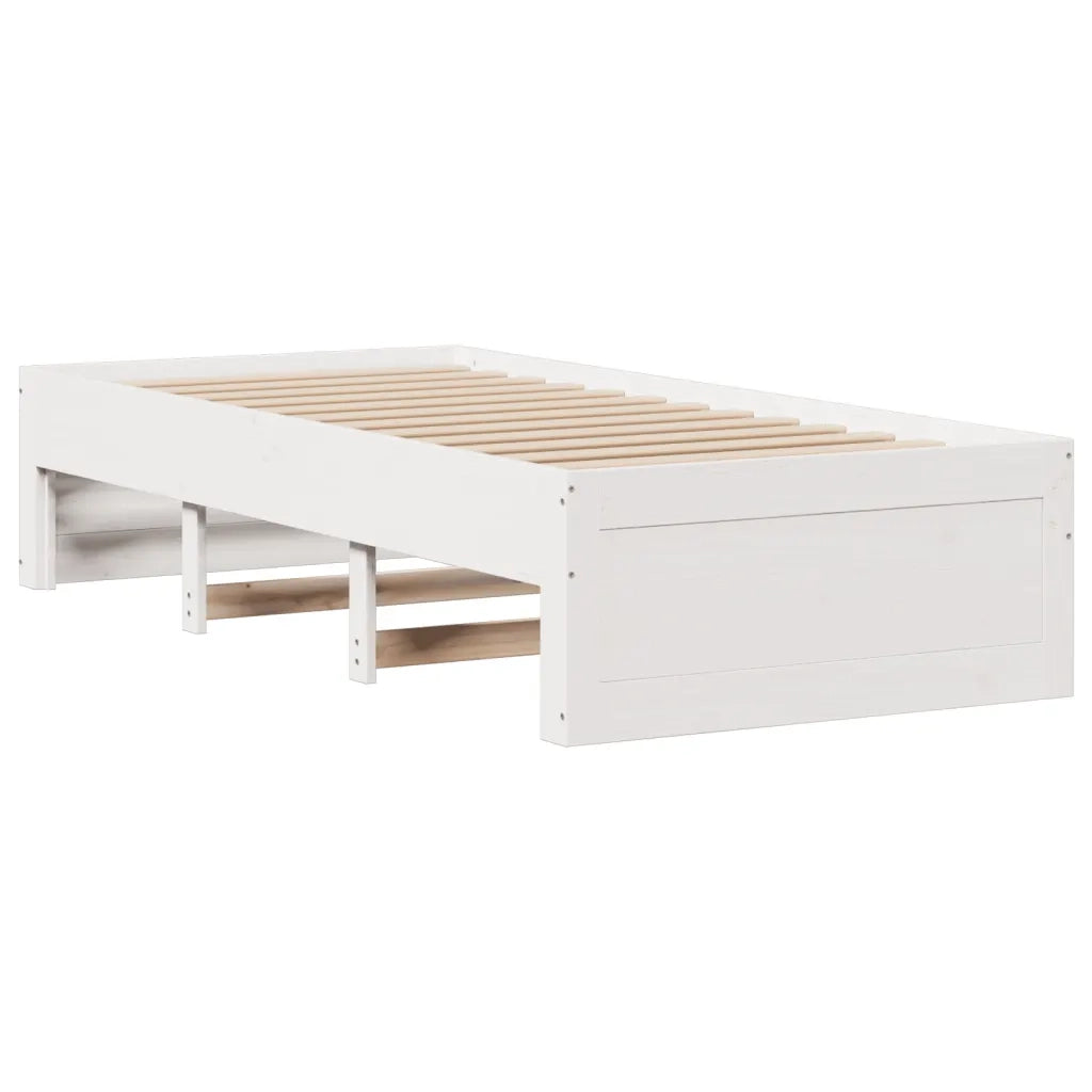 Giroletto senza Materasso con Cassetti Bianco 75x190 cm Pino