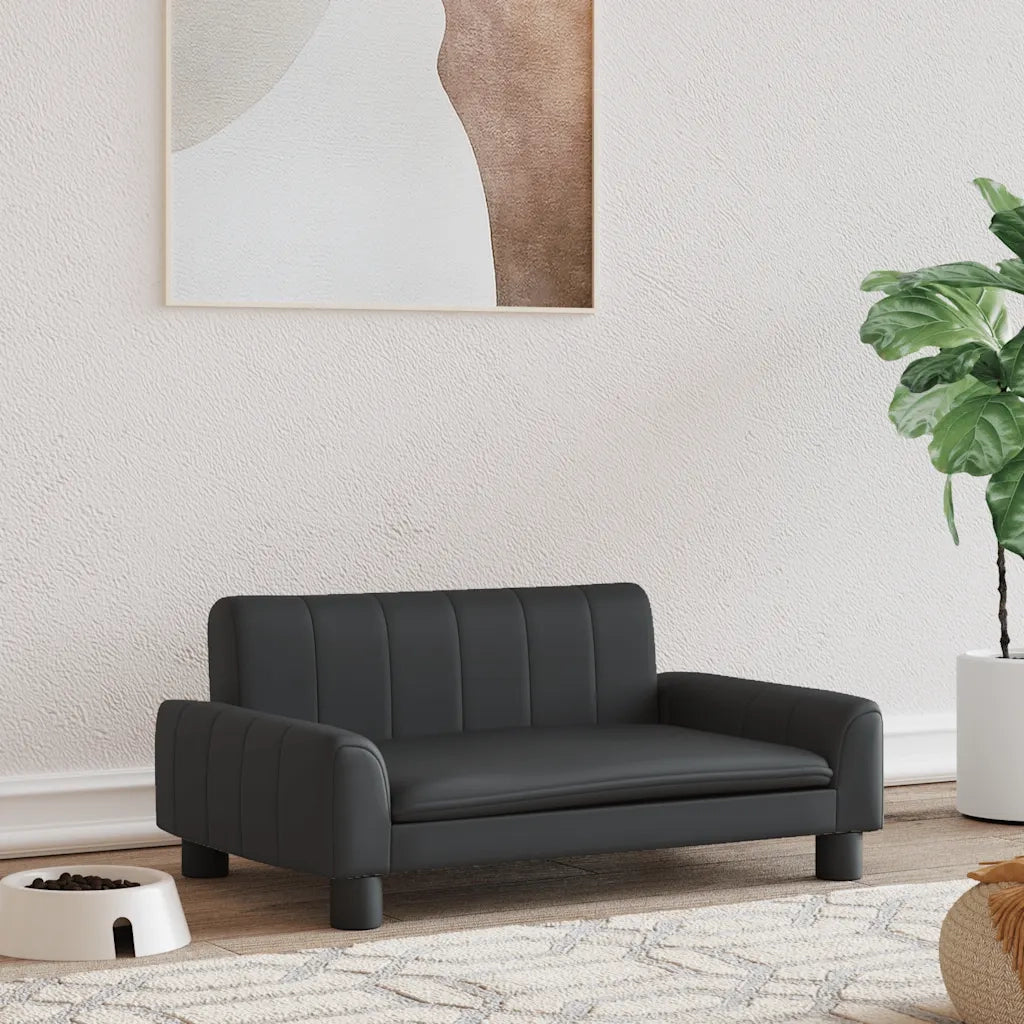 Lettino per Cani Nero 70x45x30 cm in Similpelle CFW5816450