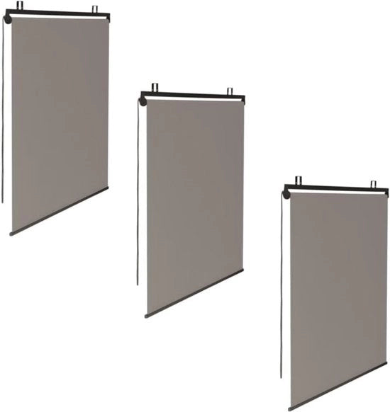 Tre reti di tenda per pergola in taupe, dimensioni 124 x 225 cm