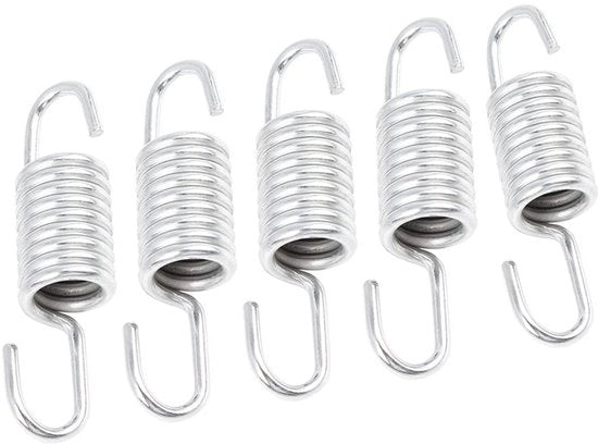 Sostegno di Rientro 5,5 cm - Acciaio Inossidabile - Alta Rientro - Montaggio Facile - Adatto per Motocicli - 5 Pezzi - Sostegno di Rientro