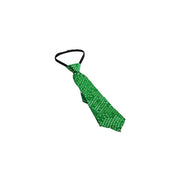 Trade Shop - Cravatta Paillettes Verde Teatro Paillette Raso Cravattino Frack Festa Ballo -