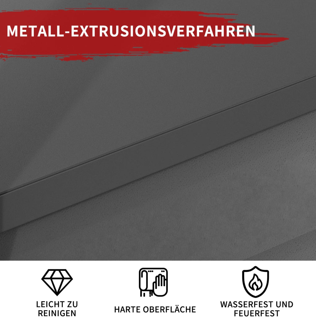Scaffale metallico nero 5 ripiani 80x40x160 cm, 650 kg