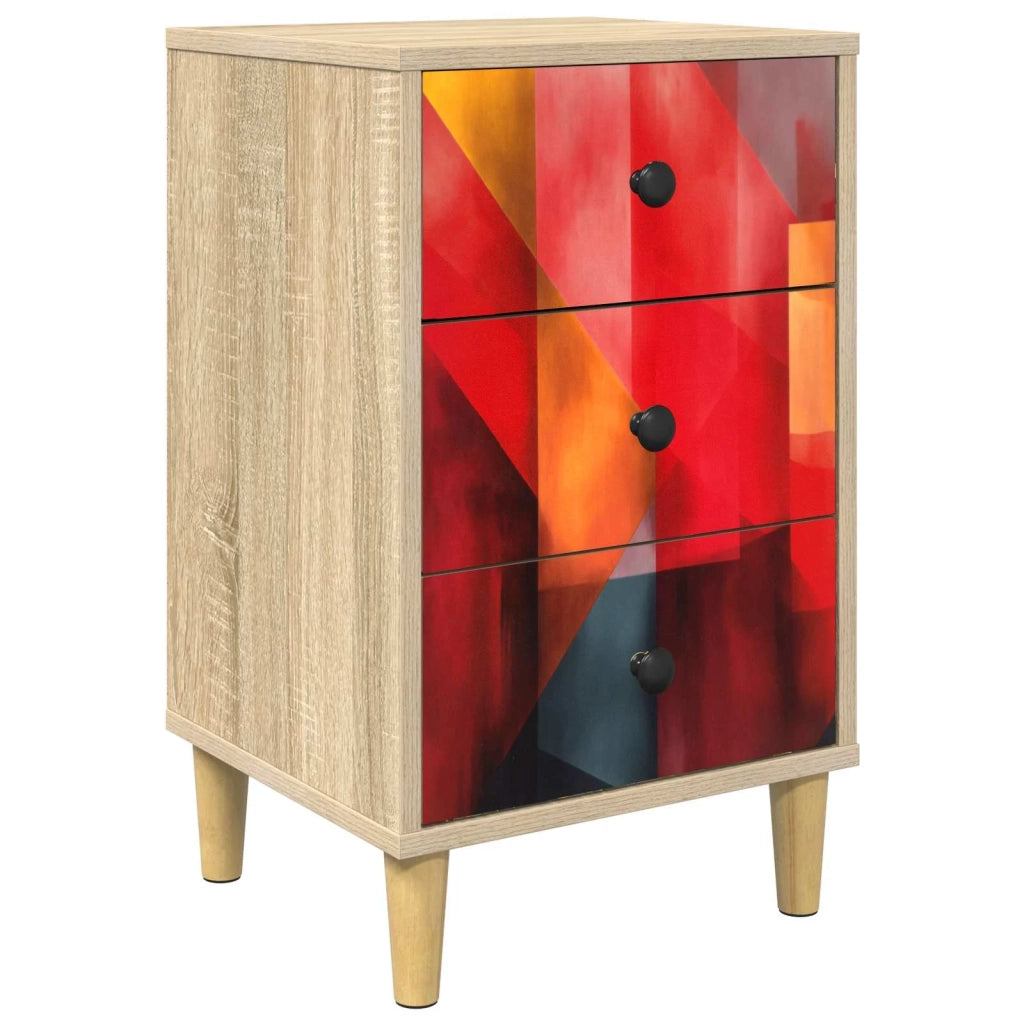 Armadio da Notte HEESCH Rovere Sonoma 36 x 33 x 60 cm 8007287