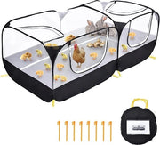Recinzione pop-up per piccoli animali con area di esercizio movimento per gatti e cani con porta per uccelli e accessori per giardino