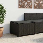 Divano da esterno-Divano da Giardino a 1 Posto con Cuscino Aspetto Rattan PP 972571