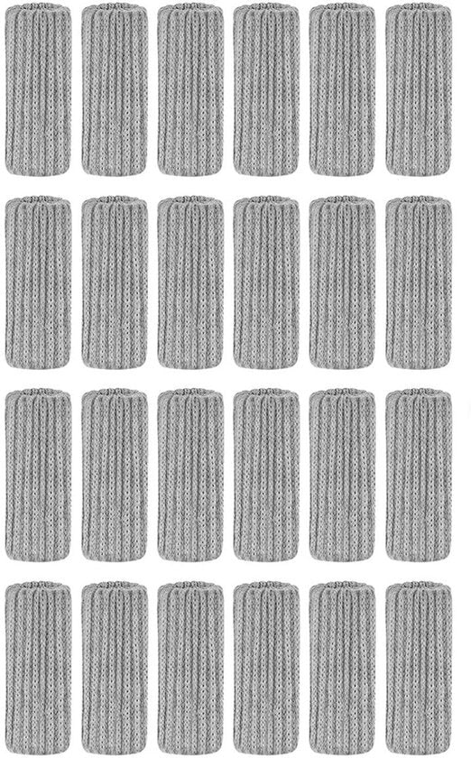 Copertoni per sedie 24 pezzi - Coprimaterasso in tessuto - Coperture per sedie per esterni - Antiscivolo - Adatti per gambe rotonde di sedie - Facili da installare