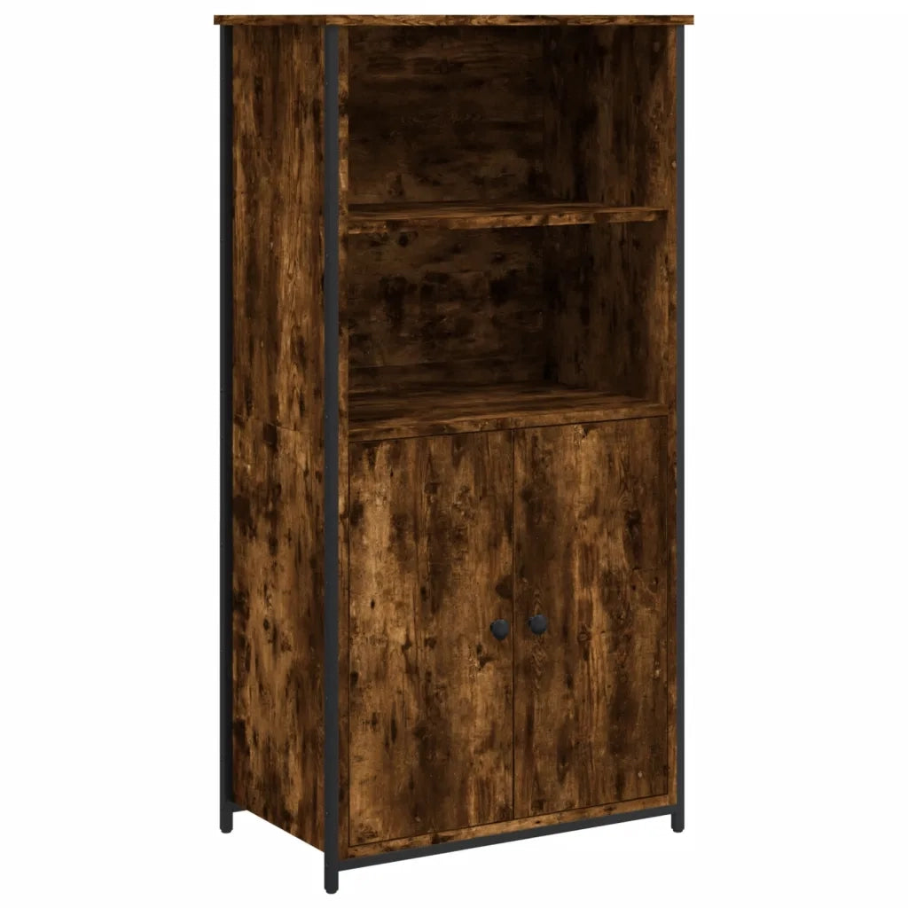 Credenza-Buffet-Armadio da cucina Rovere Fumo 62x36x121,5 cm in Legno Multistrato