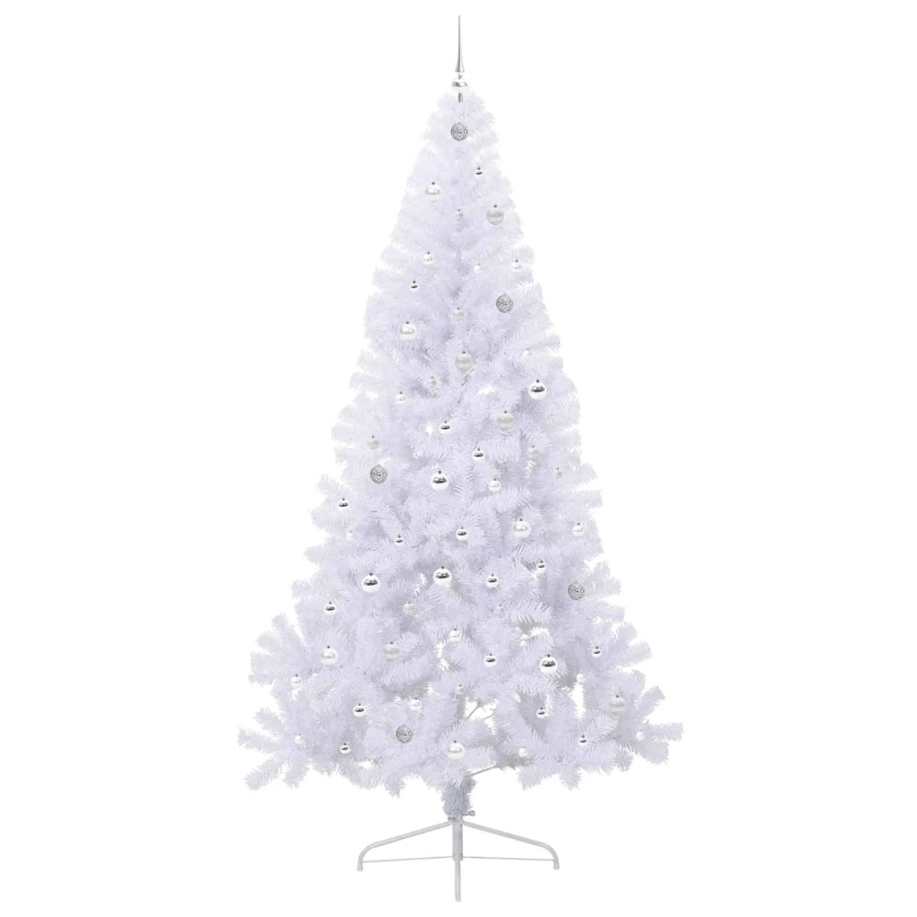Albero di Natale artificiale Bianco 240 cm PVC e Acciaio