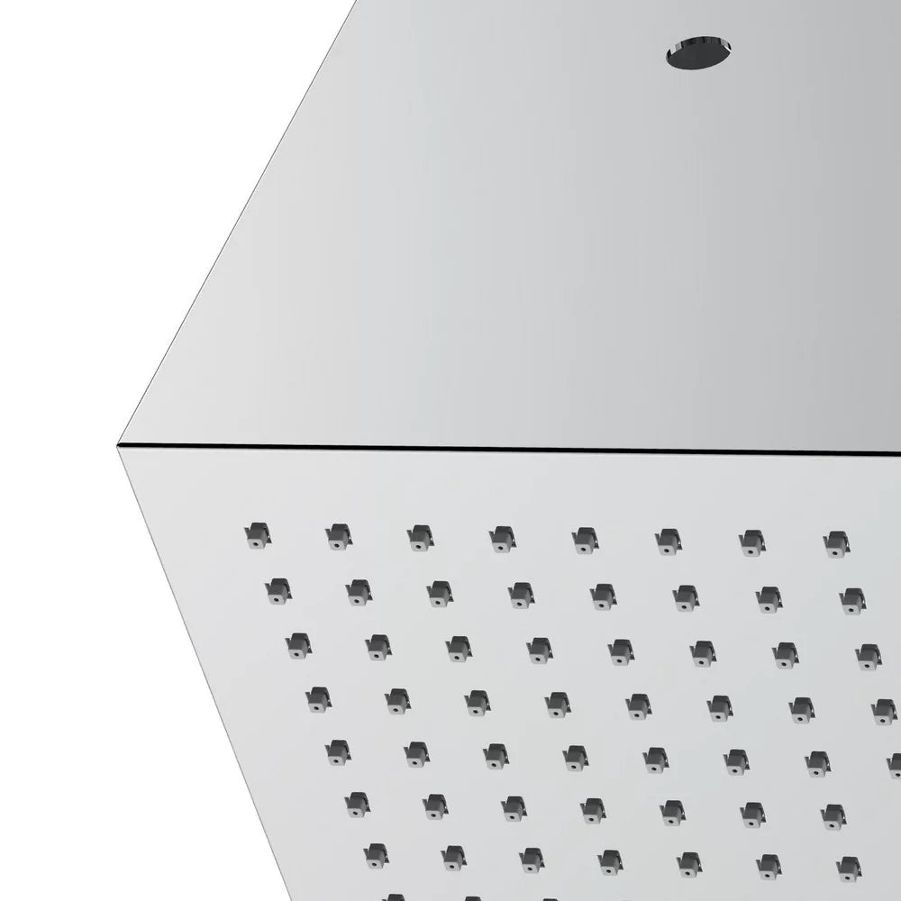 Soffione a muro quadrato 16x16cm - Serie Delfi