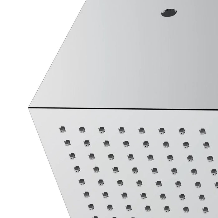 Soffione a muro quadrato 16x16cm - Serie Delfi