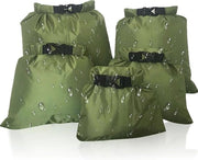Set di Borse a Tappo per Acqua per Attività Outdoor - 5 pezzi, Leggero e Ultraleggero, Ideale per lo Sport Acquatico e l'Avventura