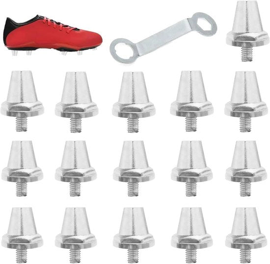 16 pezzi di lega di alluminio punte per pallone - Compatibile con calzettoni da calcio