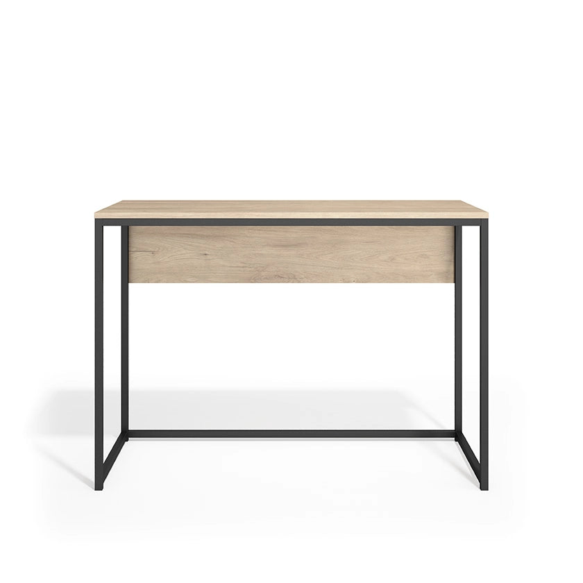 Scrivania Herdasa acciaio e effetto rovere 75x105x52