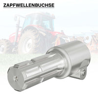 Boccola albero cardanico 175 mm Attacco albero scanalato 1 3/8" 21 denti Albero uscita 1 3/4" 6D