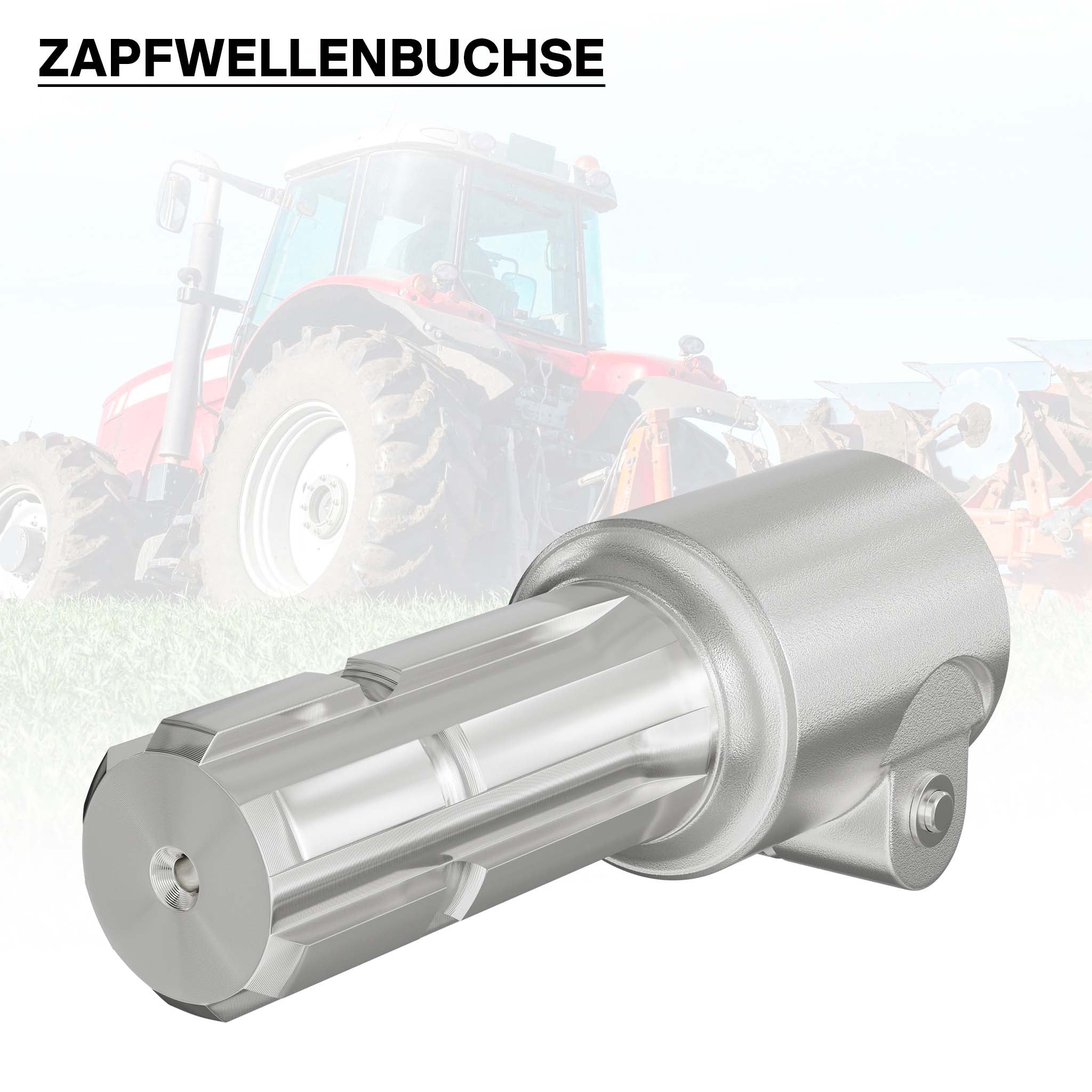 Boccola albero cardanico 175 mm Attacco albero scanalato 1 3/8" 21 denti Albero uscita 1 3/4" 6D