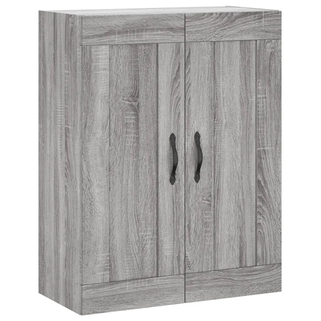 Credenza Grigio Sonoma 69,5x34x180 cm in Legno Multistrato 3199783