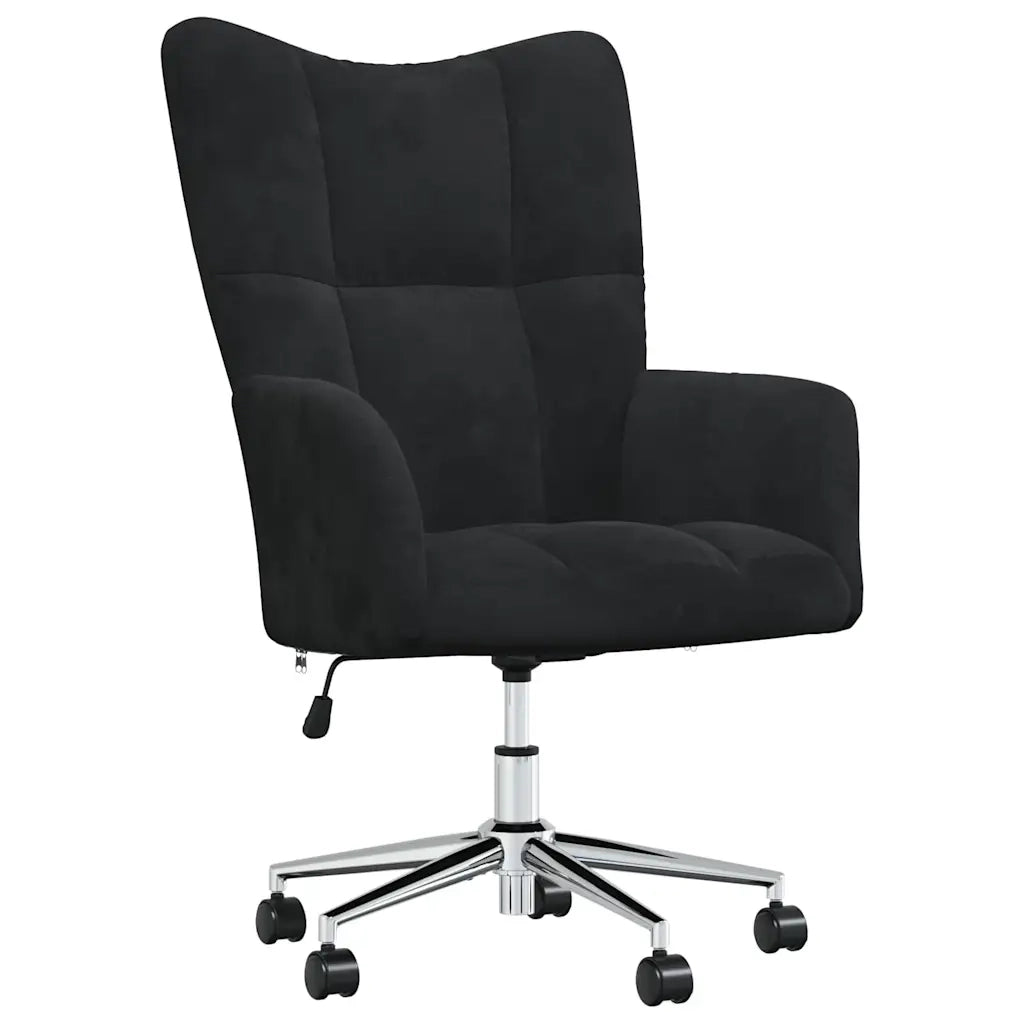 Divano Sedia-Poltrona Relax Nera in Velluto 544834
