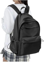 Borsa da Spalla per Ragazze Adolescenti, Borsa da Scuola Causale per Ragazze, Borsa da Lavoro Leggera per Ragazze, Borsa da 14 Pollici con Protezione Acquatica per Laptop, Nero