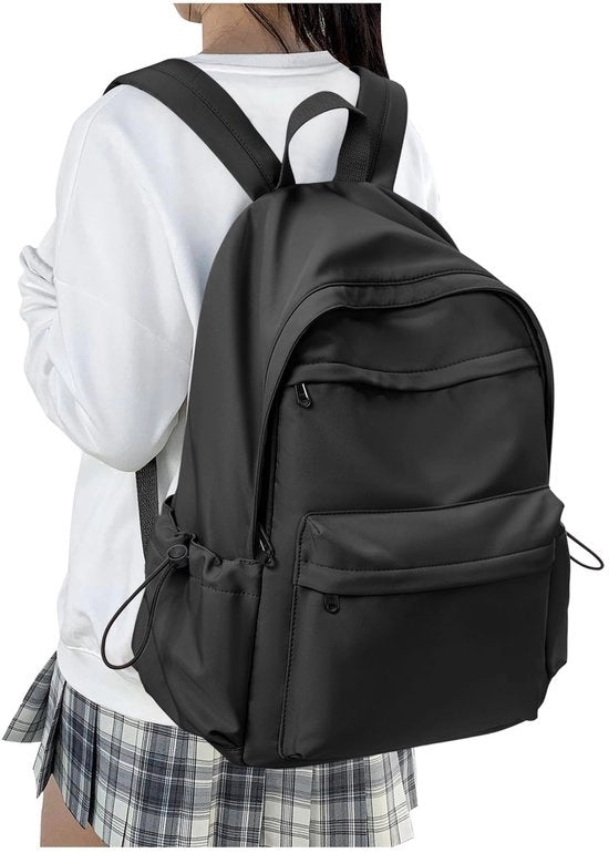 Borsa da Spalla per Ragazze Adolescenti, Borsa da Scuola Causale per Ragazze, Borsa da Lavoro Leggera per Ragazze, Borsa da 14 Pollici con Protezione Acquatica per Laptop, Nero