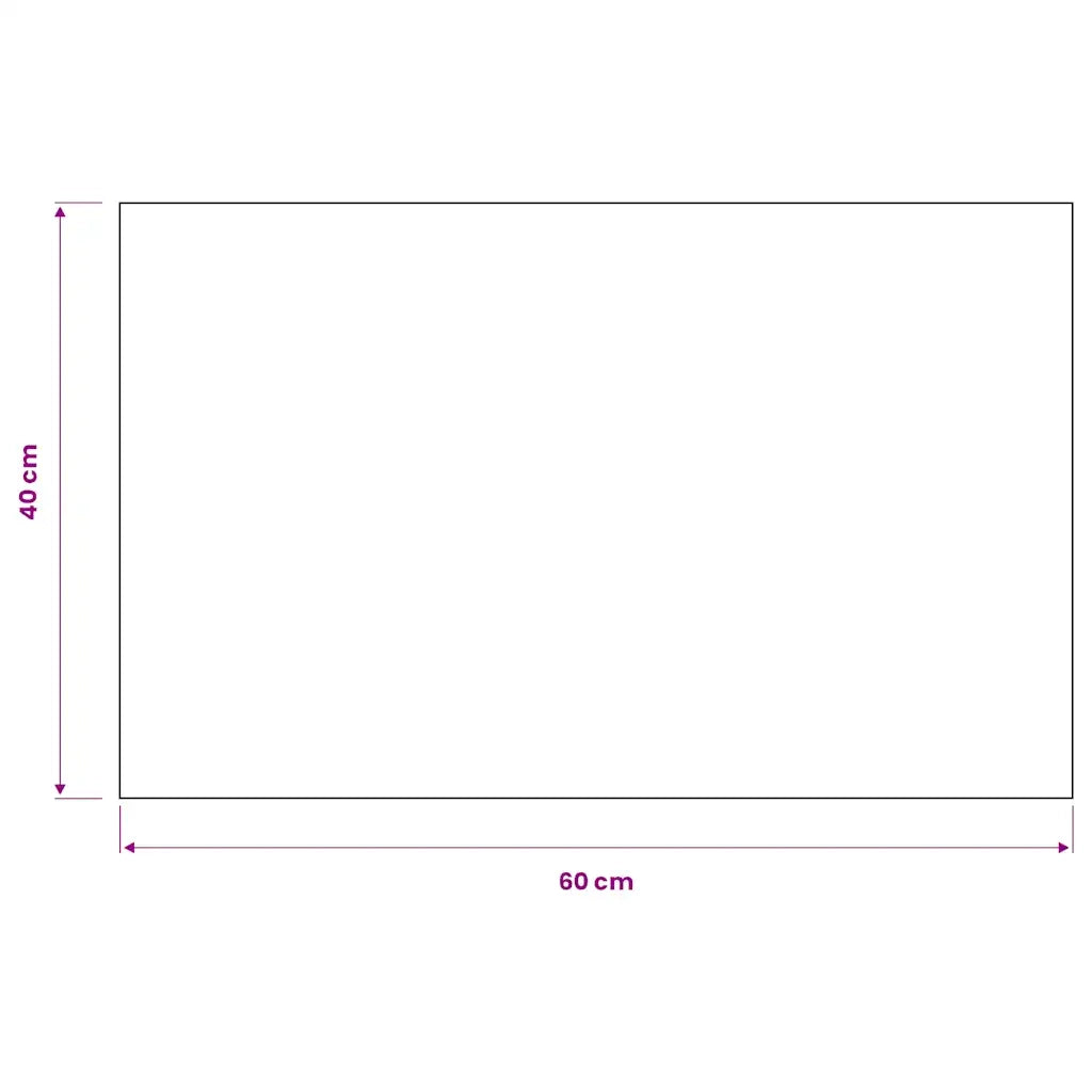 Tappeto Antipolvere Trapuntato Rettangolare 40x60cm Nero 132703
