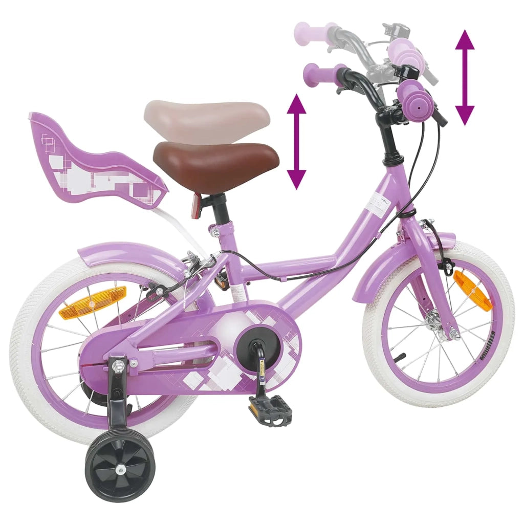 Bicicletta per Bambini 12 Pollici per bambini di 2-4 anni Viola 42009423