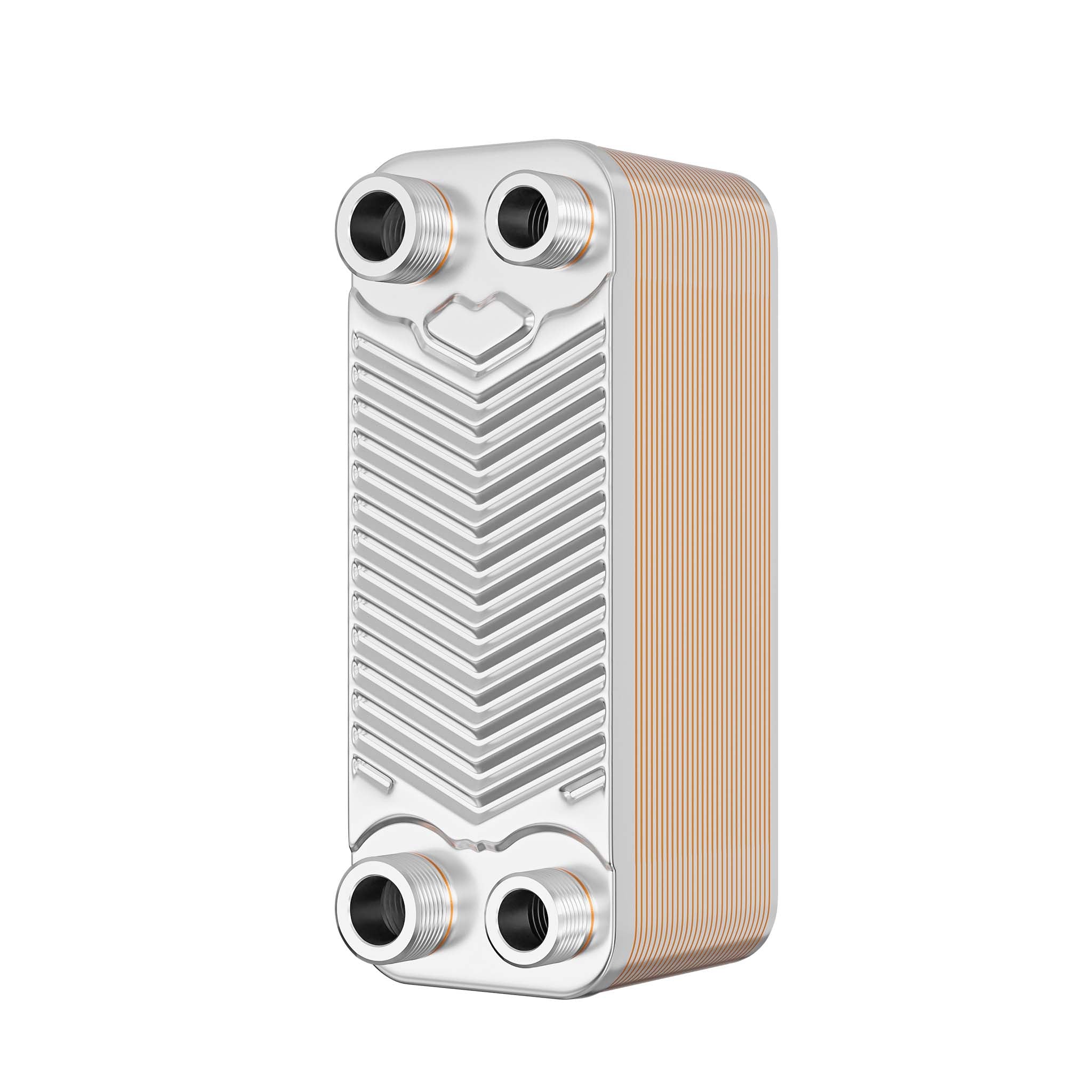 Scambiatore a piastre saldobrasate in acciaio inox, 30 piastre, max 66 kw