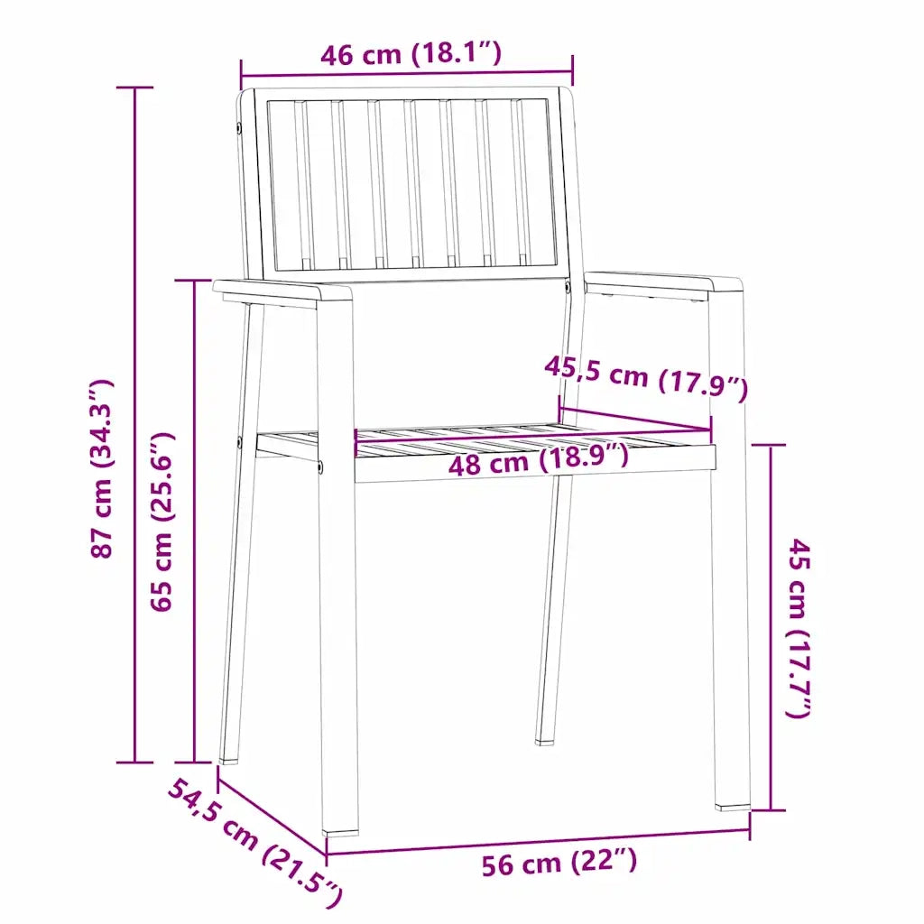 Sedia da Giardino 4 pcs Olio Naturale Legno di teak solido 42006200
