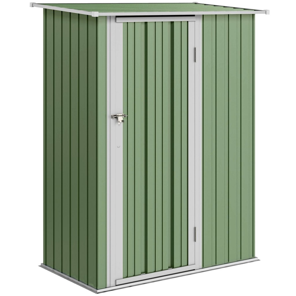 Casetta da giardino metallo ¨C zephmum ¨C Verde 142x86x189 cm