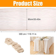 Tela di Stoffa per Tavola, Tela di Stoffa per Tavola con Stoffa, Tela di Chiffon per Tavola, Tela di Stoffa Beige per Tavola, Stoffa Lunga e Romantica a Mezza Visibilità per Matrimonio, Festa di Bambino, Festa, Decorazione per Tavola