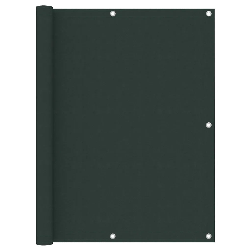 Paravento da Balcone Verde Scuro 120x300 cm Tessuto Oxford