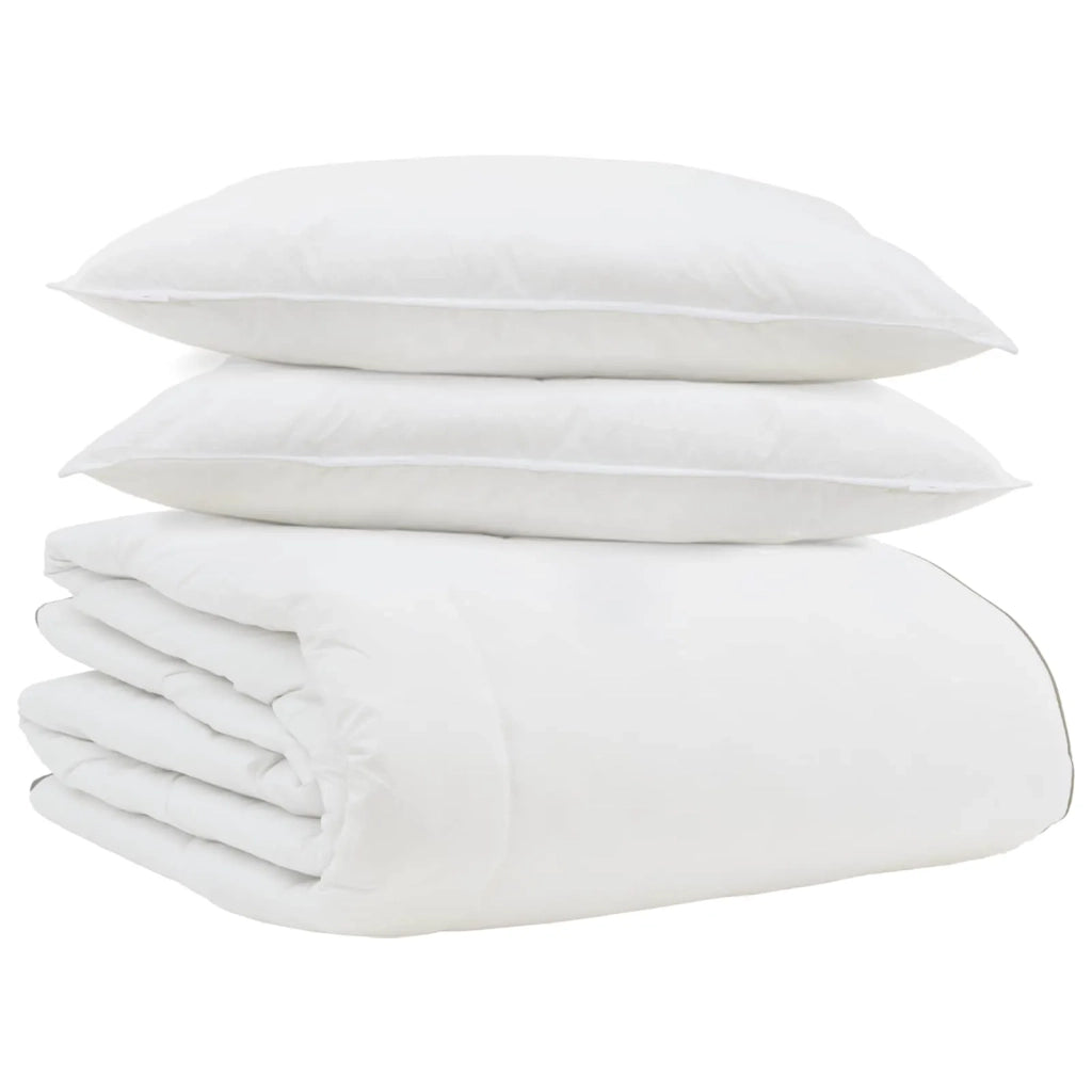 Duvet Invernale con cuscino 3 pcs Bianco Piuma d'anatra 3376921