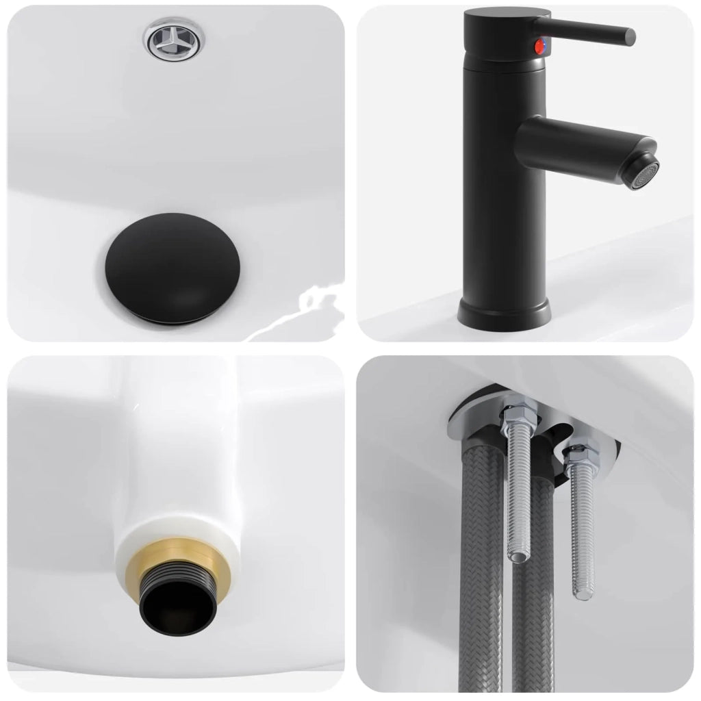 Set di mobili per il bagno Bianco 78,5 x 37,5 x 81 cm 3404134