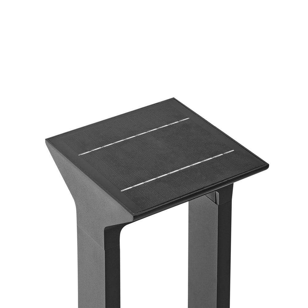 Lampada dissuasore da giardino a LED per sentieri 60 cm in alluminio nero stile moderno
