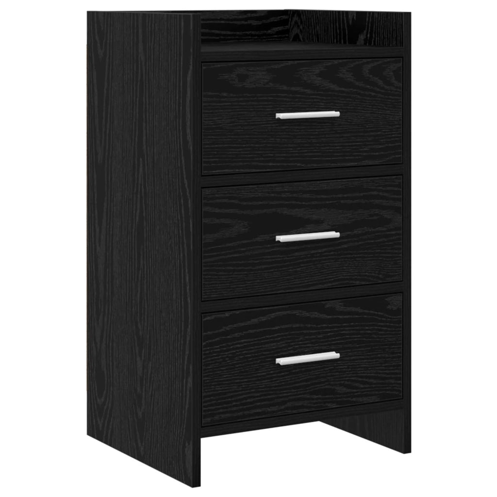 Comodini Rovere Nero 40 x 36 x 70 cm Legno ingegnerizzato 8011028