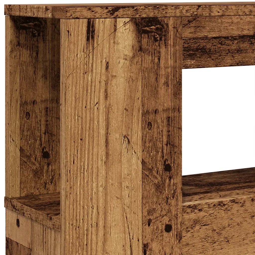 Testiera LED Legno Antico 220x18,5x103,5 cm Legno Multistrato
