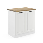 Vicco Mobile lavello cucina Bianco casa di campagna 80 cm , PL Rovere