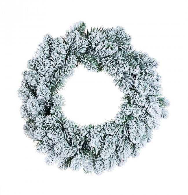 Corona Decorativa Innsbruck Innevato Diametro 45cm (6 Pezzi)