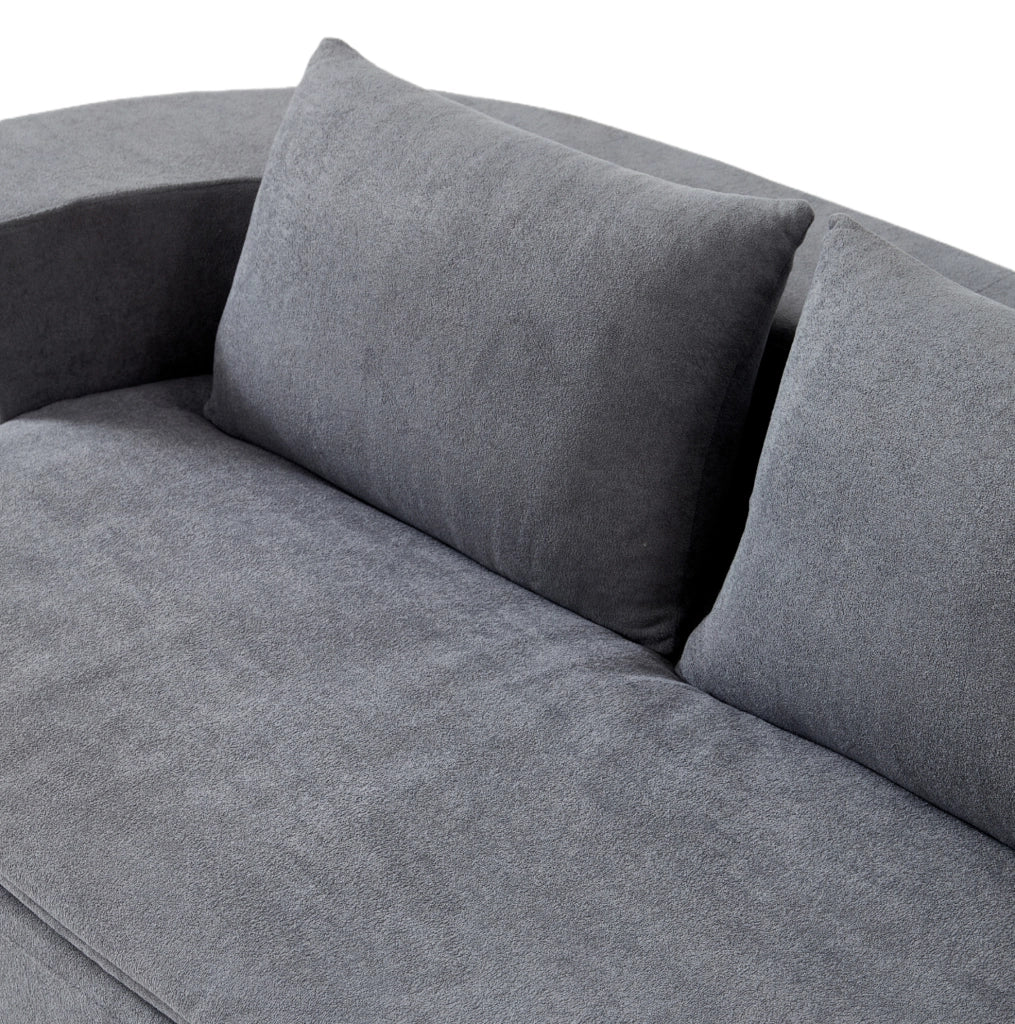 Divano letto pieghevole 3 in 1 in flanella grigio chiaro; con coperta