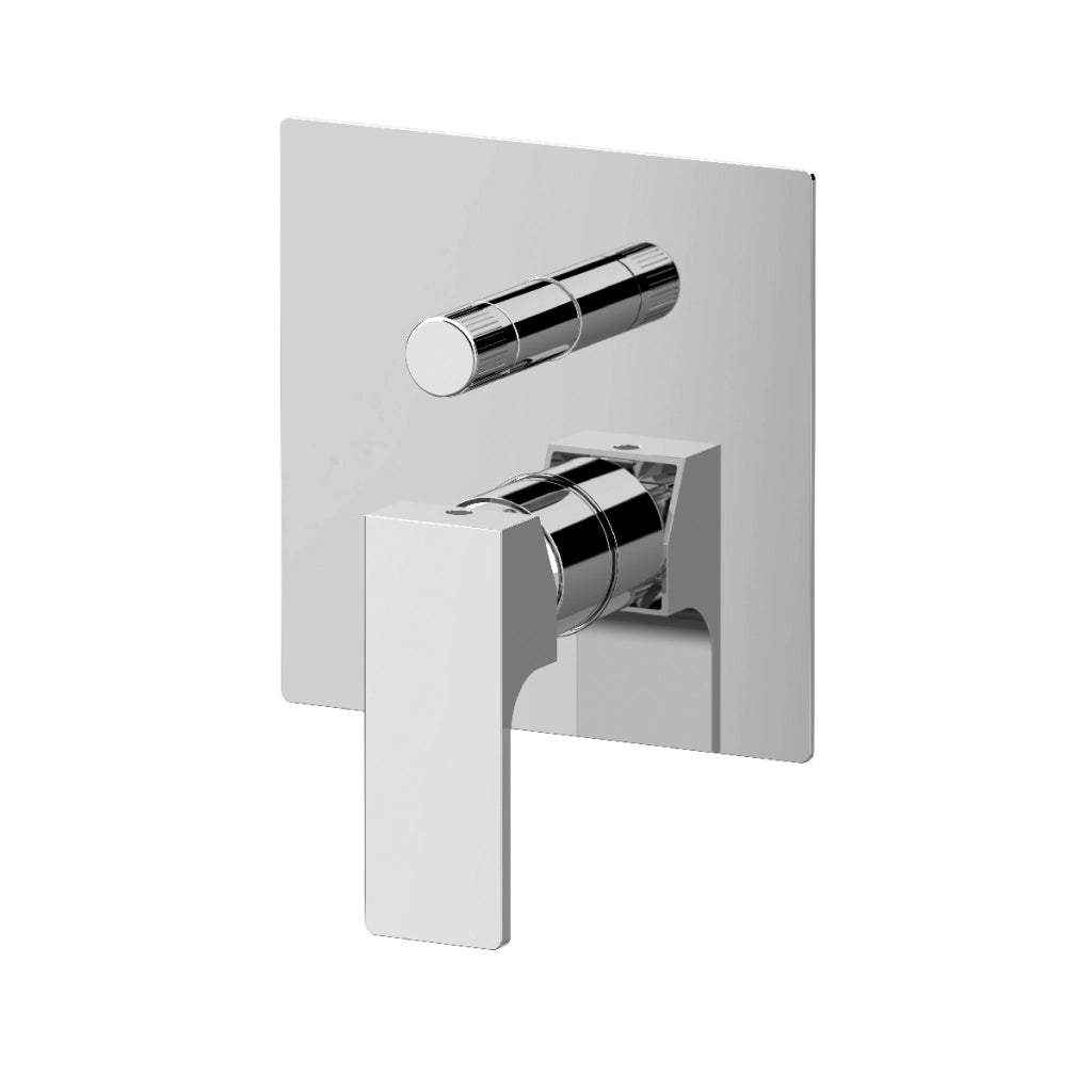MISCELATORE INCASSO DOCCIA CON DEVIATORE A VITONE LINEA REBEL- Cromo- MARIA- pezzi 1