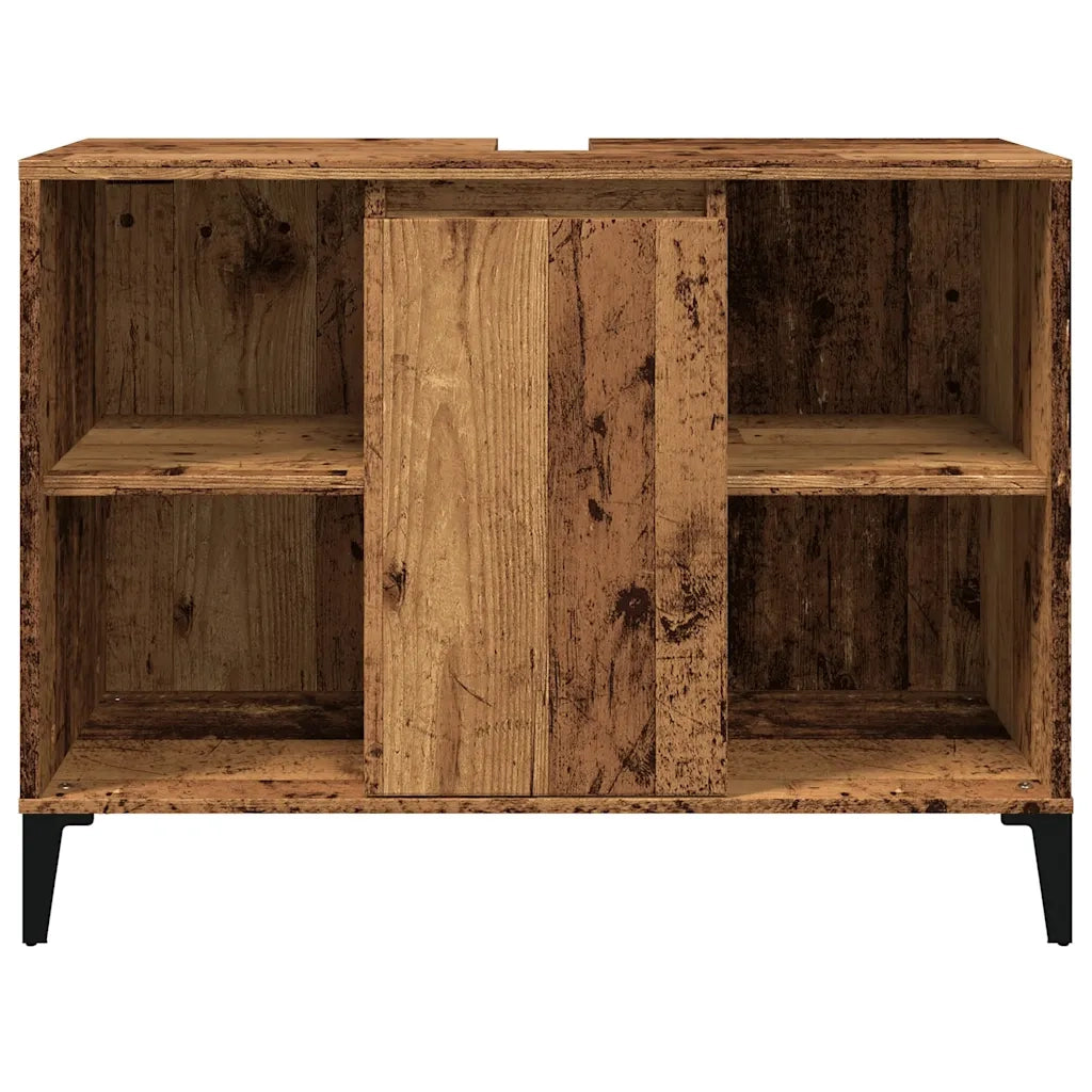 vidaXL Mobile Lavabo Legno Antico 80x33x60 cm in Legno Multistrato
