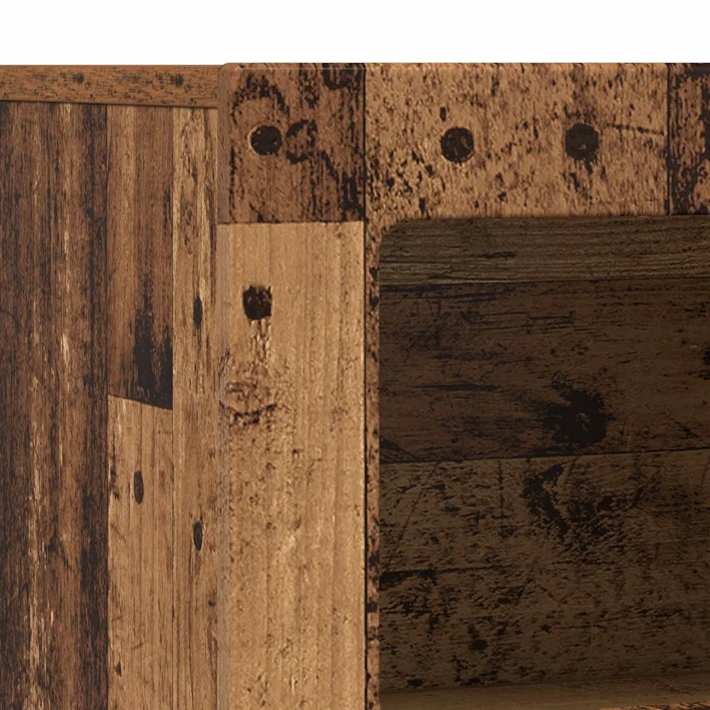 Credenza | Madia | Buffet da pranzo | Armadio da pranzo Legno vecchio 80.5 x 35 x 59 cm Legno multistrato