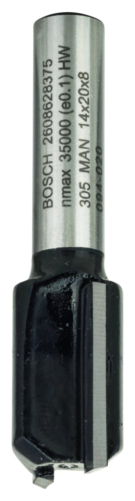 2608628375 - Fresa dritta, 8 mm, D1 14 mm, L 20 mm, G 51 mm 8 mm, D1 14 mm, L 20 mm, G 51 mm