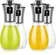 Spremeoliera per cucina, 4 pezzi di flaconcini di spruzzo per olio per frittura ad aria, 200 ml spray per olio per cucina per olio di semi, spremeoliera per insalata, BBQ, cottura, pasta, contenitore di flacone di olio.