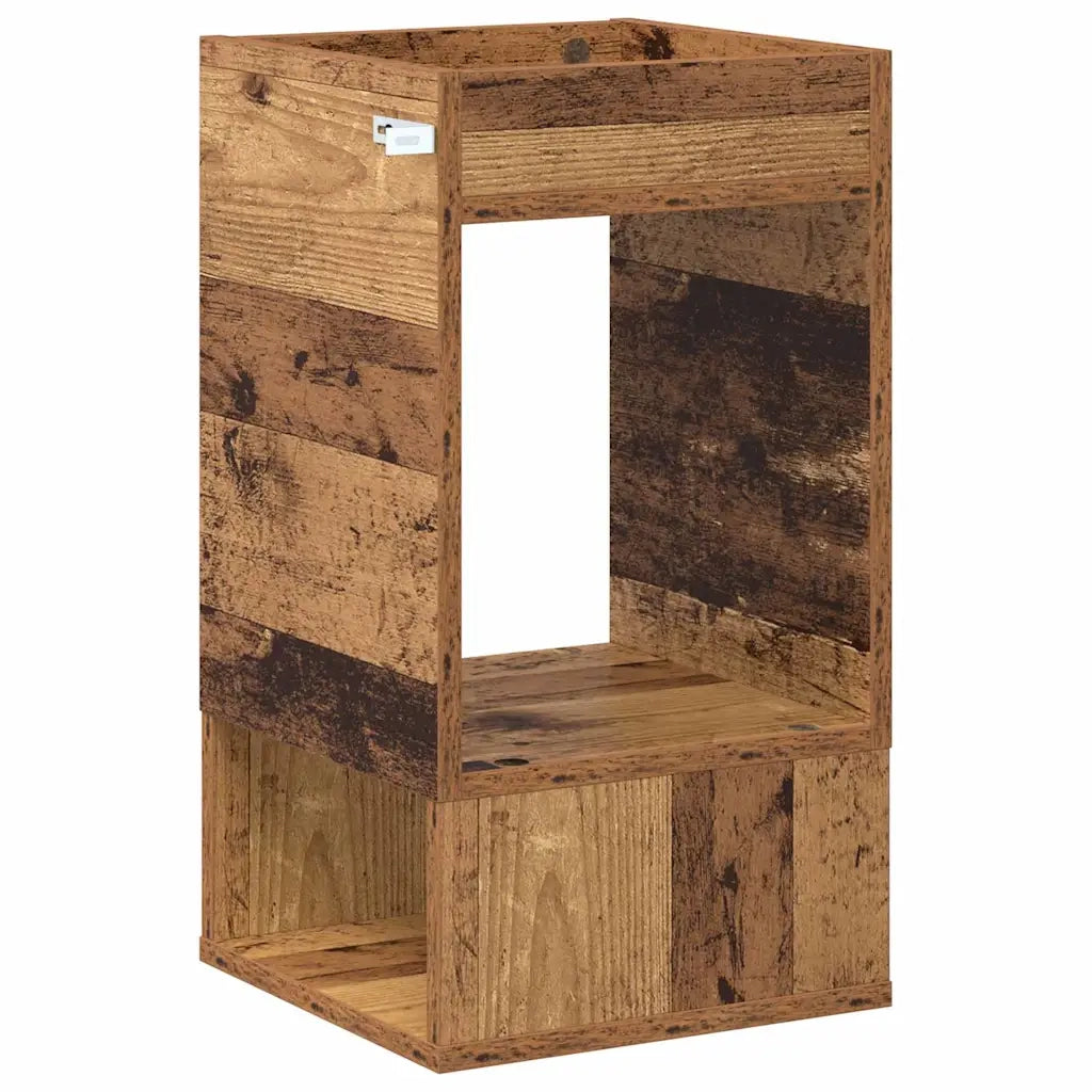 Tavolino Legno vecchio 30 x 30 x 56 cm Legno multistrato