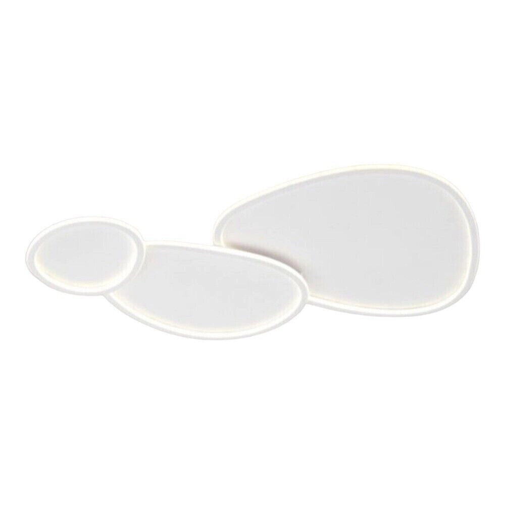 Plafoniera lampada soffitto moderna a led 100w bluetooth cambia 3 tonalita luce dimmerable con telecomando