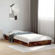 Struttura letto a pavimento Rovere Fumo 80 x 200 cm 8009077